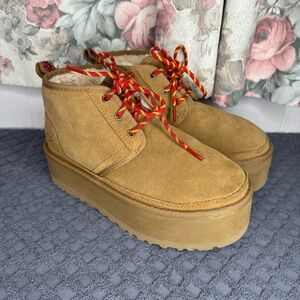 UGG NEUMEK HERITAGE PLATFORM CUKKA WOMEN BOOTS SUEDE